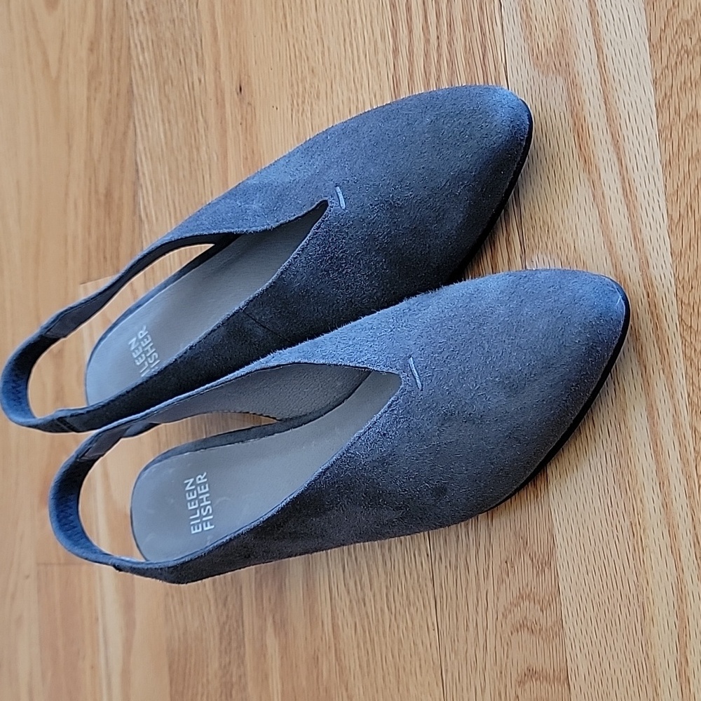 Eileen Fisher Vero Cuoio Leather Shoes - Picture 15 of 15